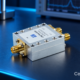SMA coaxial two-way RF power divider with CentronRF watermark
